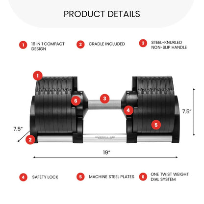 📢LAST CALL: Adjustable Dumbbells – 16 Weight Levels in One Compact Set