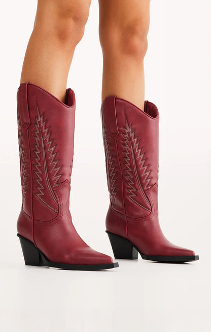 Billini Marmalade Western Boot ~ Garnet