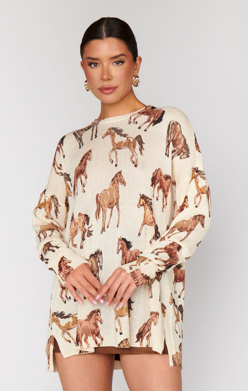 Bonfire Sweater ~ Wild Horses Knit