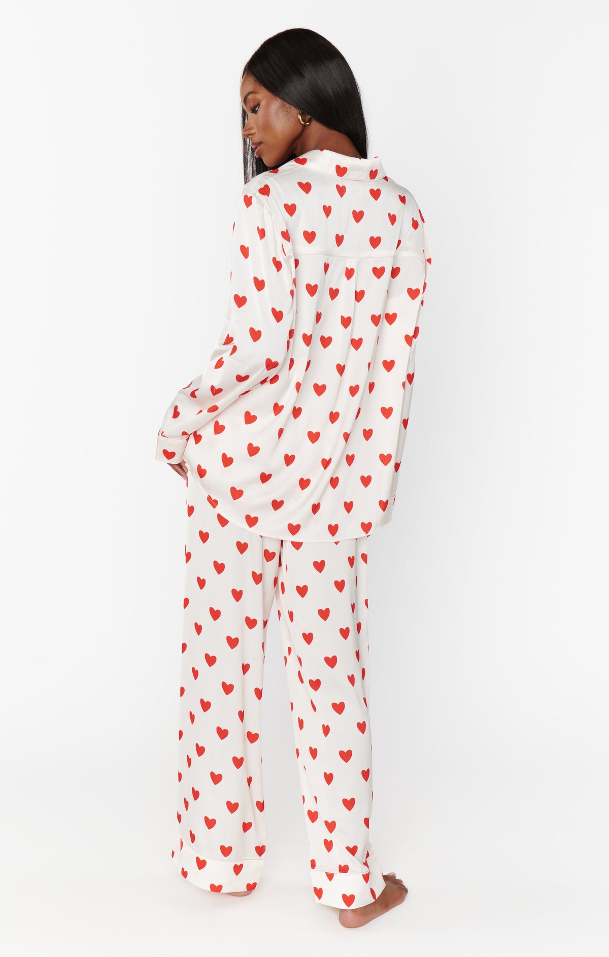 Classic PJ Set ~ Queen of Hearts Silky