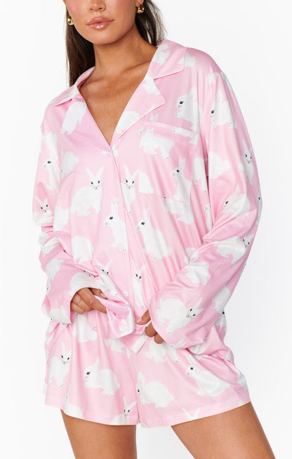 Favorite PJ Set ~ Pink Bunnies Jersey
