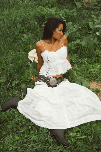 Miley Button Up Peplum Top