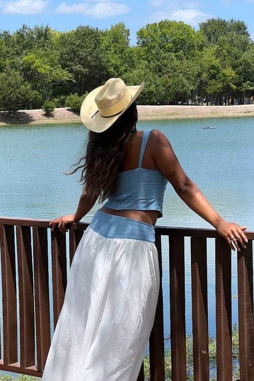 Mystic White Maxi Skirt