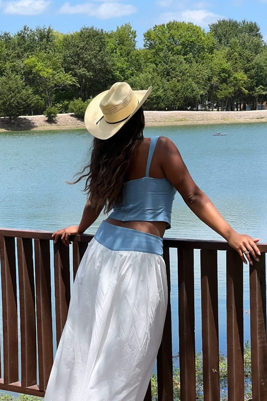 Mystic White Maxi Skirt