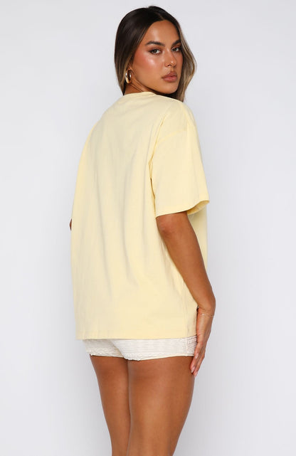 Got That Glow Oversized Tee Lemon