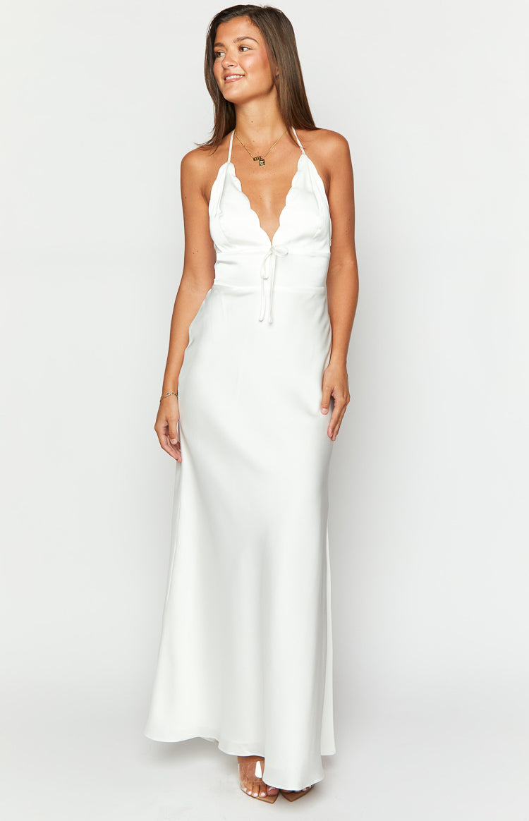 Nicole White Maxi Dress