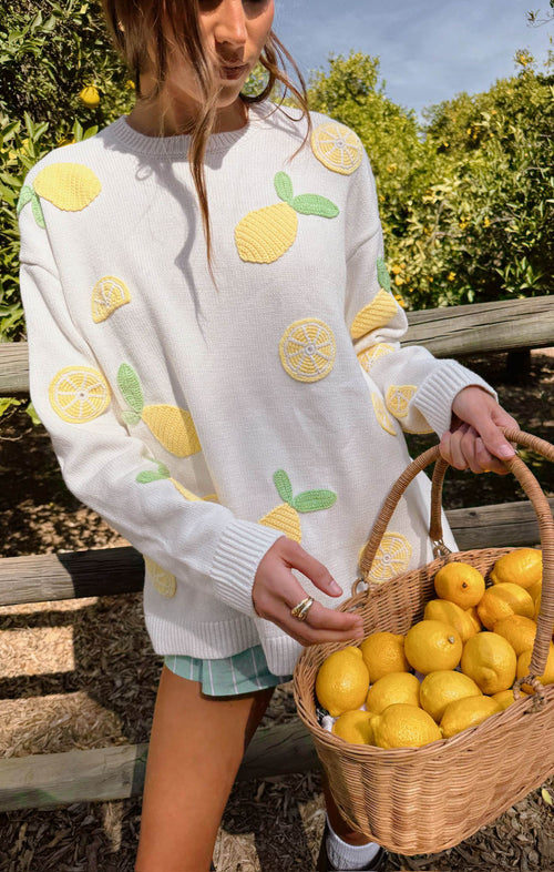 Go To Sweater ~ Lemon Sorbet Knit