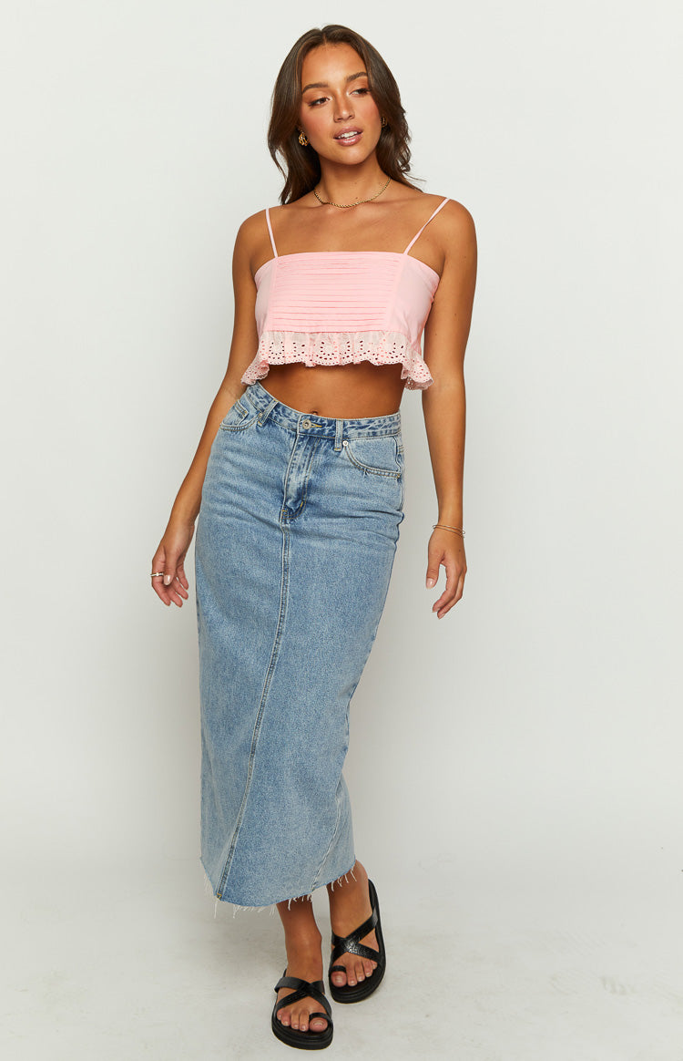 Sandi Pink Crop Top