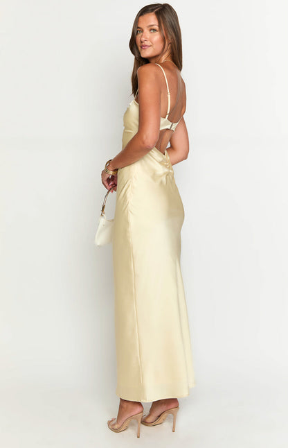 Silvy Yellow Maxi Dress