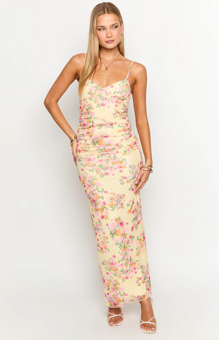 Sintra Yellow Bloom Maxi Dress