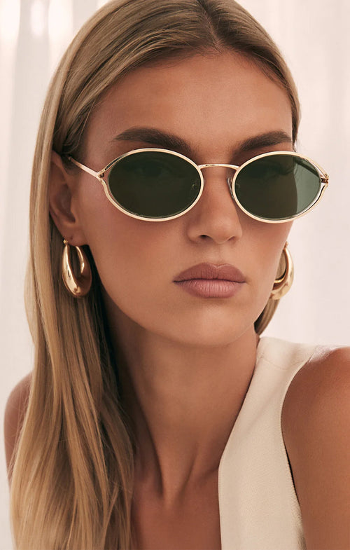Banbé Eyewear The Sampaio Sunglasses ~ Gold/Olive