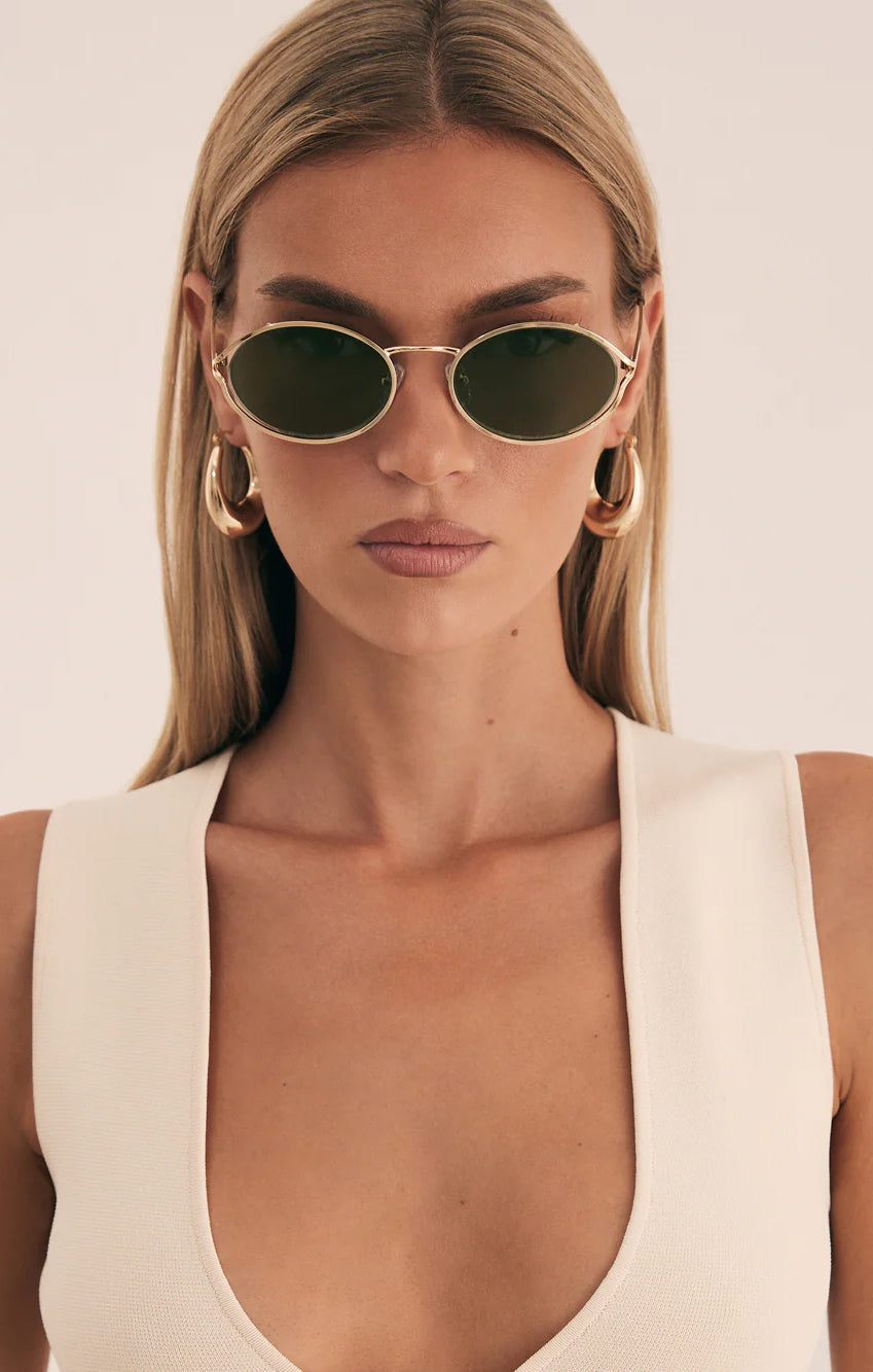 Banbé Eyewear The Sampaio Sunglasses ~ Gold/Olive