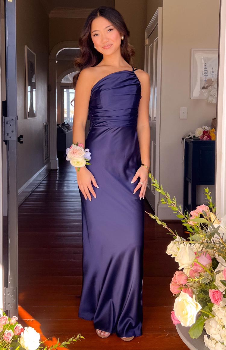 Tina Navy Formal Maxi Dress