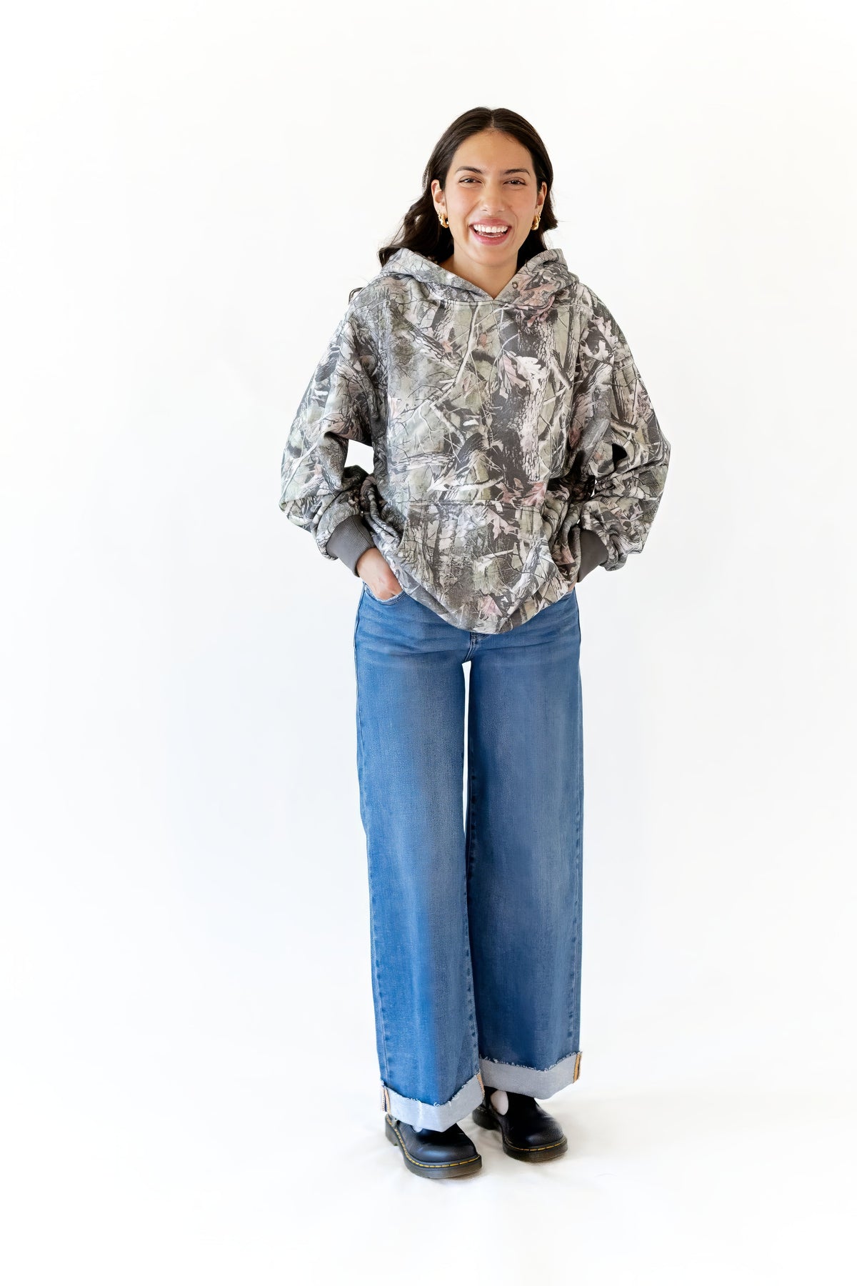 Klee Oversized Camo Hoodie