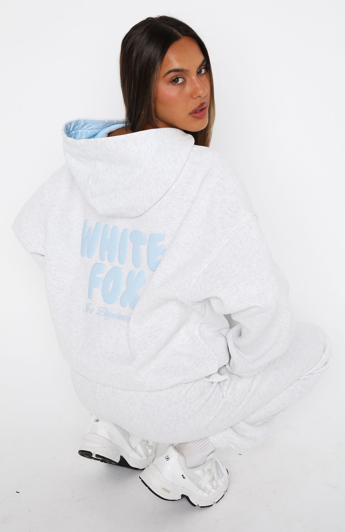 Daydreamers Nadia Oversized Hoodie Grey Marle