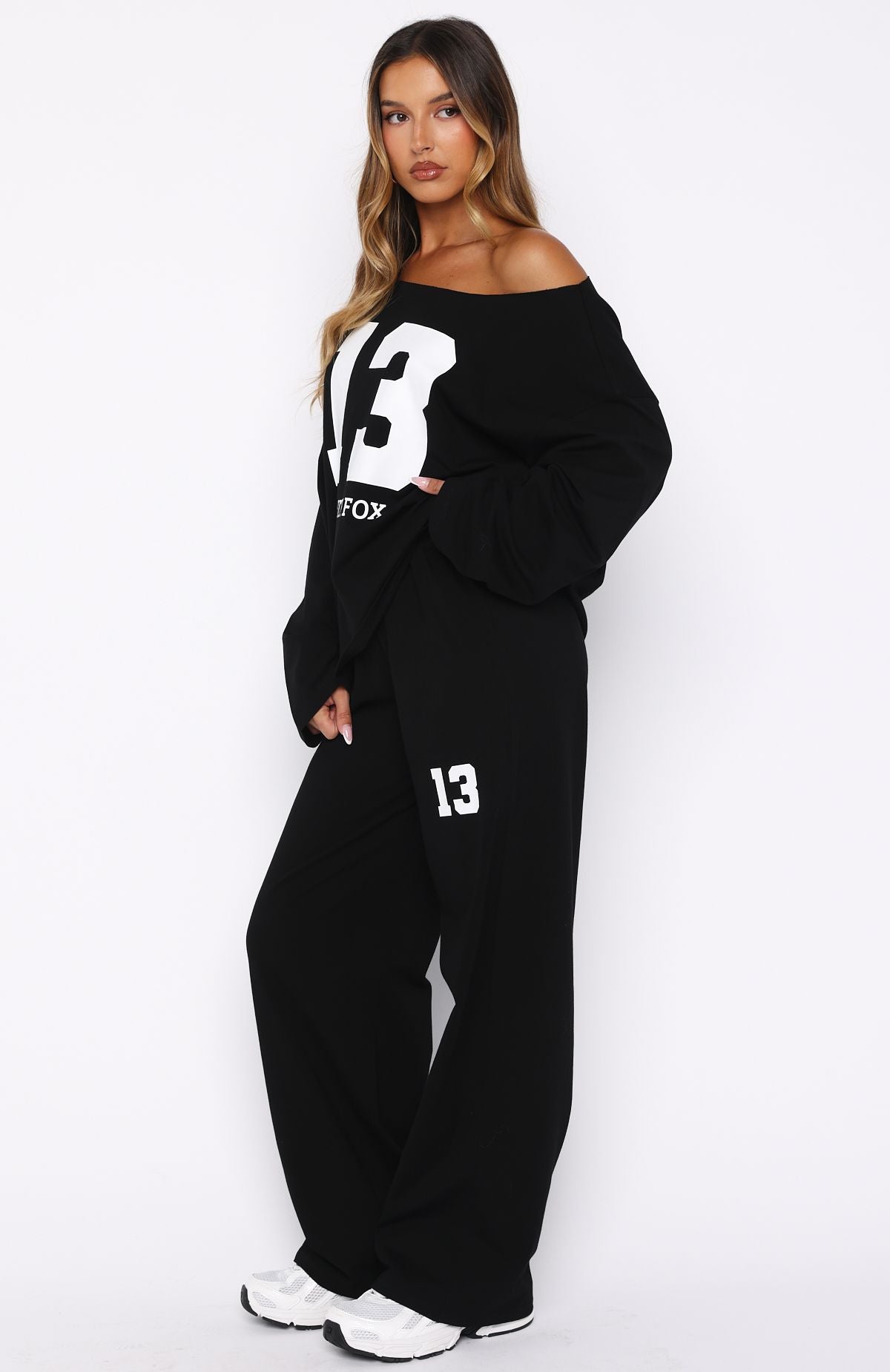Only One Left Track Pants Black