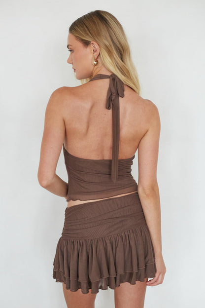 Alexi Mesh Halter Top