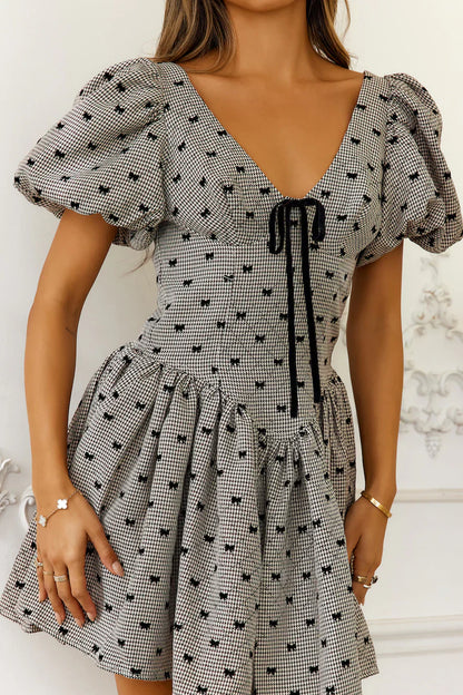 Bows Of Enchantment Mini Dress Brown