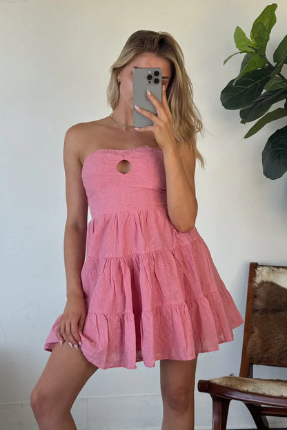 Blythe Embroidered Mini Dress
