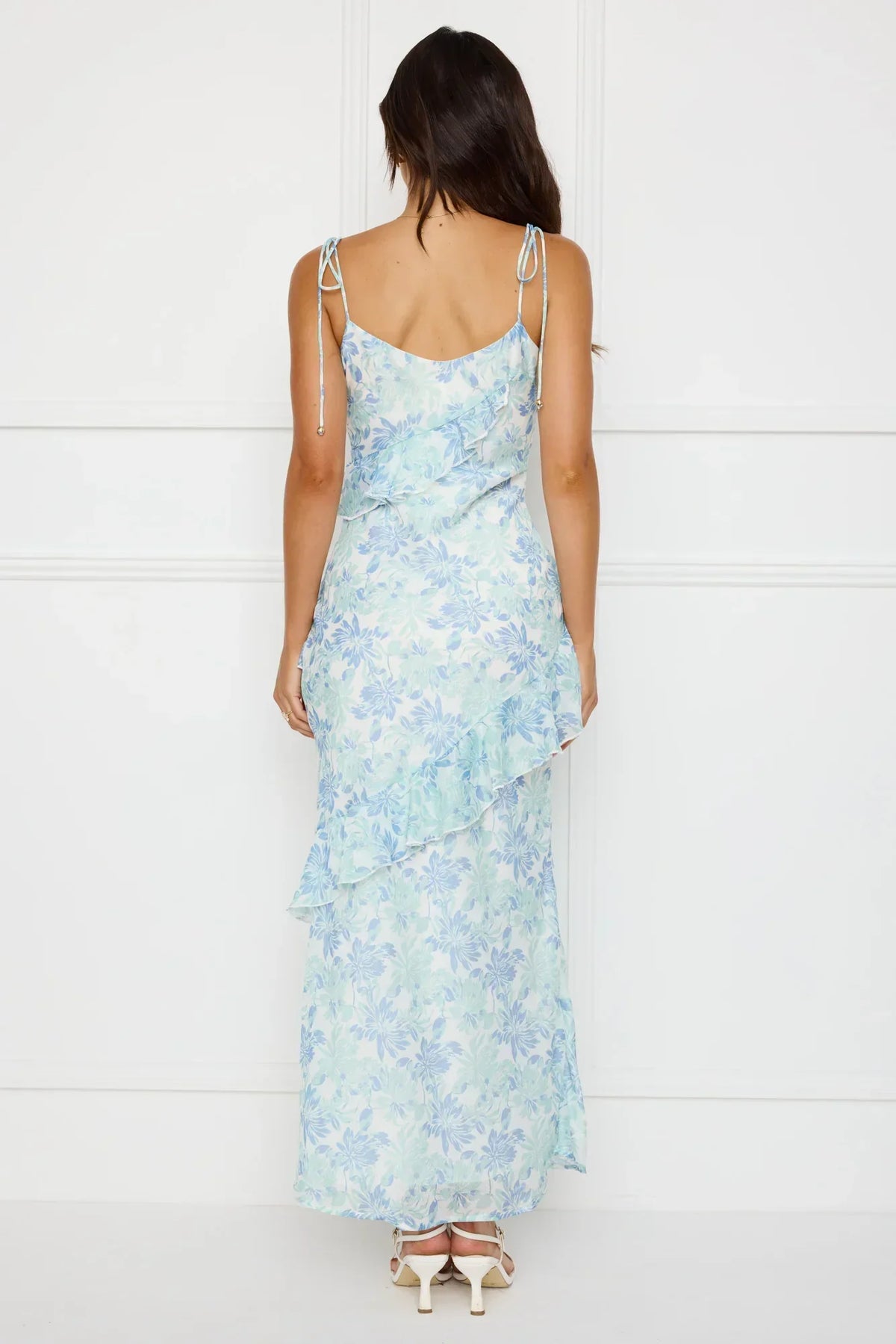 Botanic Ballet Maxi Dress Blue