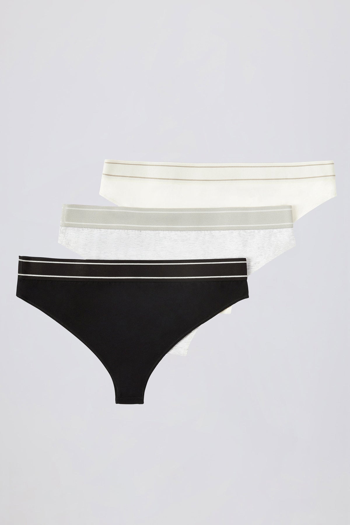 High-Waist Cheeky Briefs Bundle in Multi