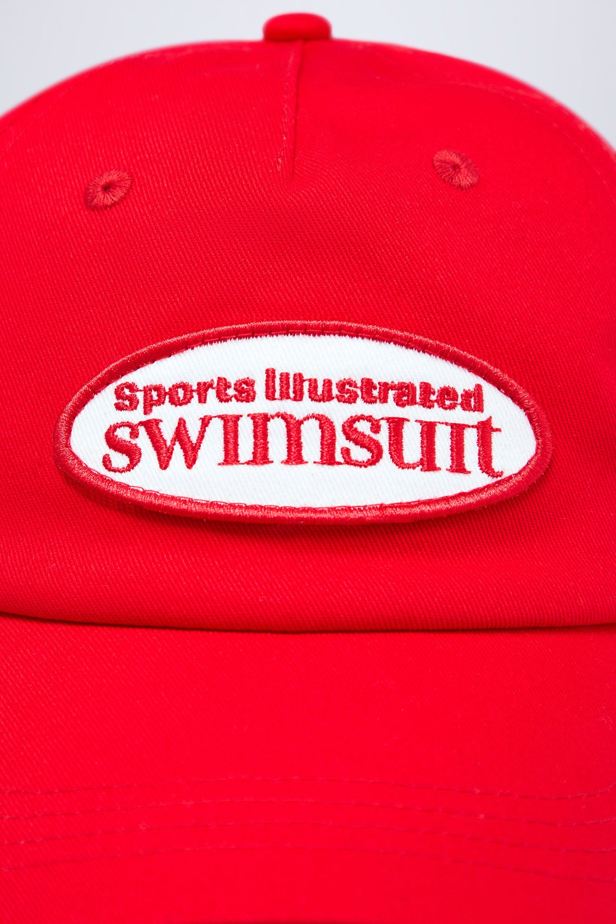Logo Baseball Cap in Fiery Red