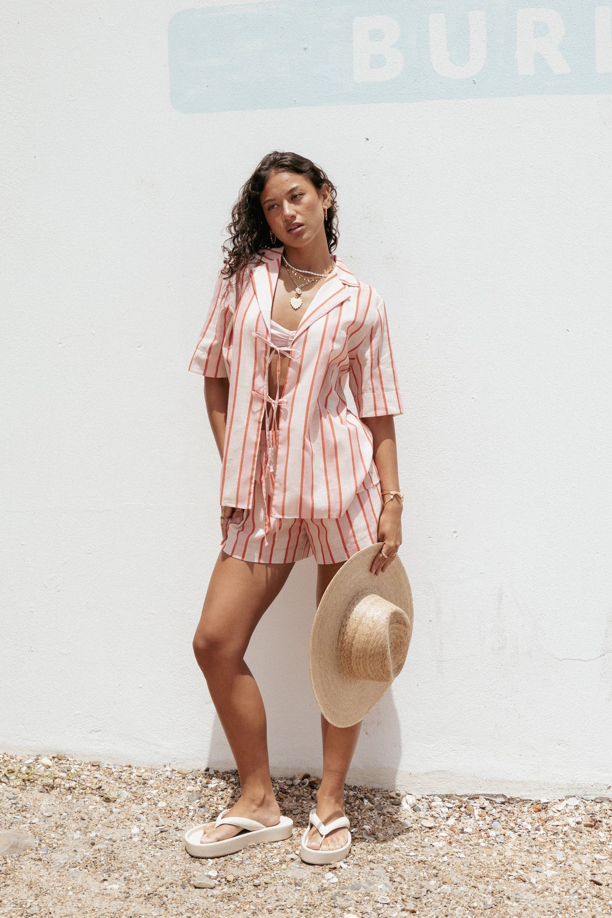 Aaliyah Shorts - Pink Stripe