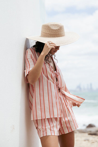 Aaliyah Shorts - Pink Stripe