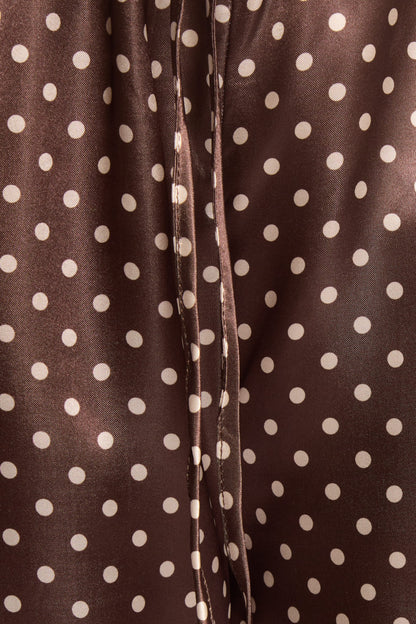 Alima Pants - Brown Polka Dot