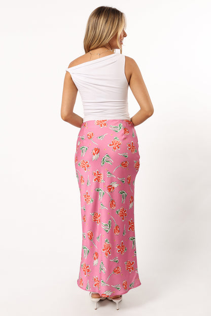Azara Midi Skirt - Pink