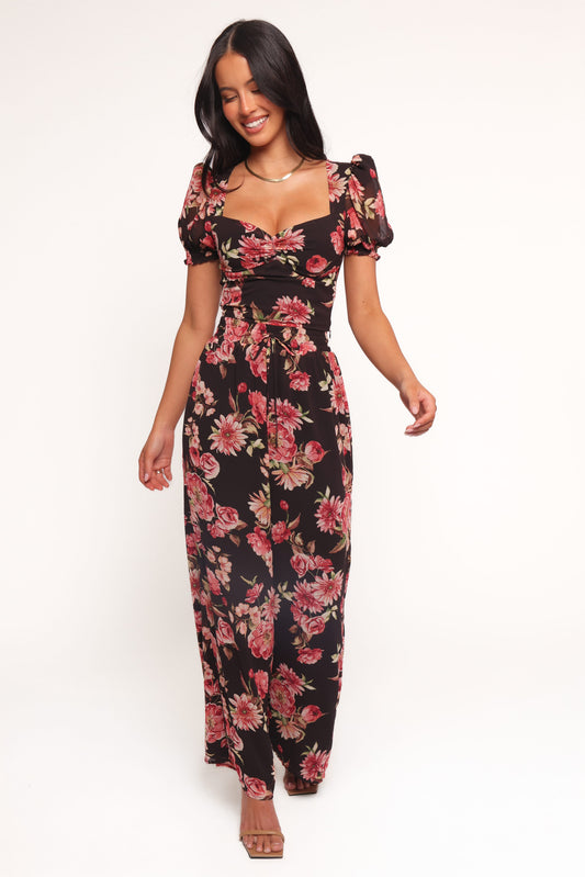 Estie Pants - Black Floral