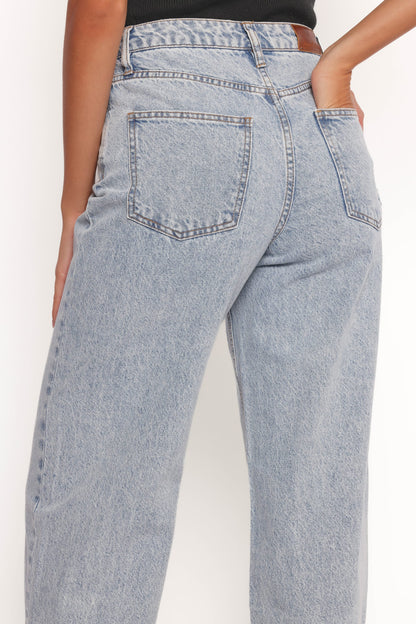 Rumi High Rise Wide Leg Jeans - Lucid