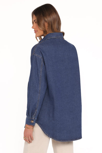 Anicia Denim Shirt - Dark