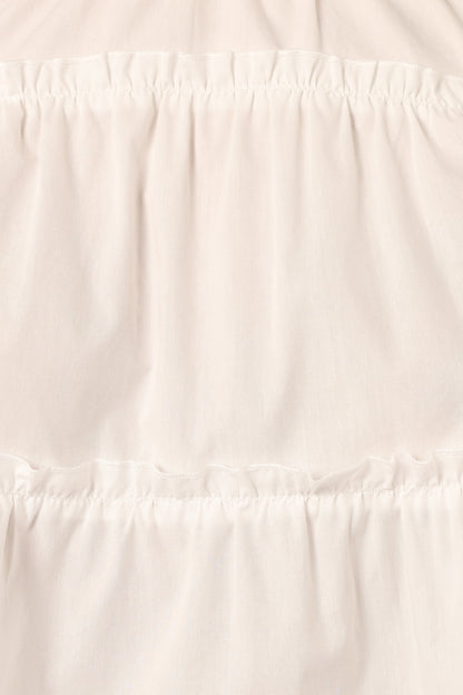 Elaine Ruffle Top - Off White