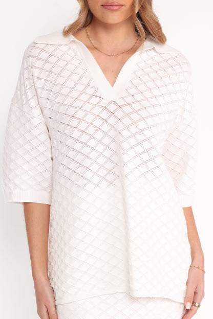 Meera Top - White