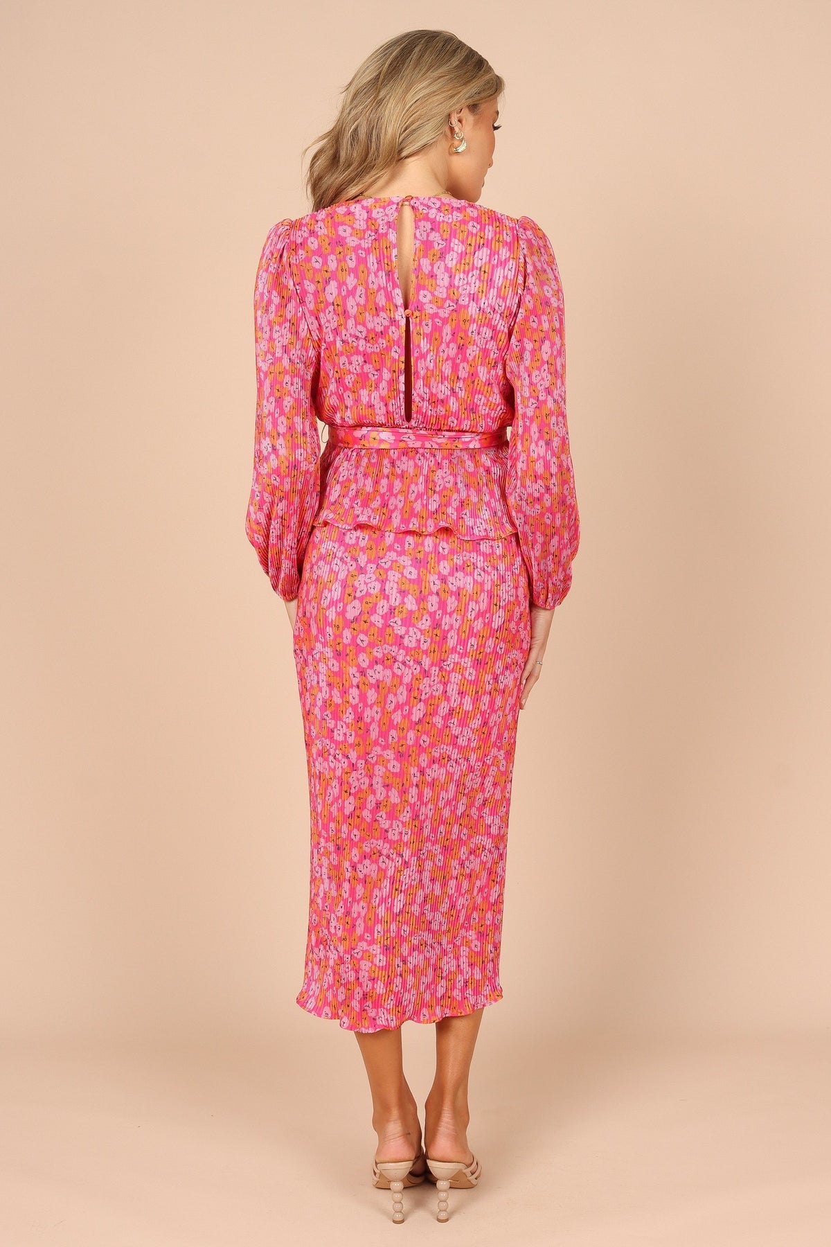 Minelli Pleat Top - Hot Pink