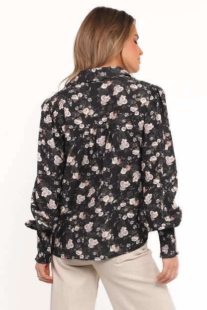 Parsons Blouse - Dark Floral