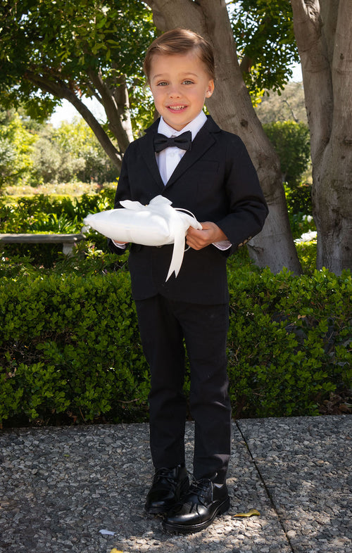 Benjamin Suit Set ~ Black Linen