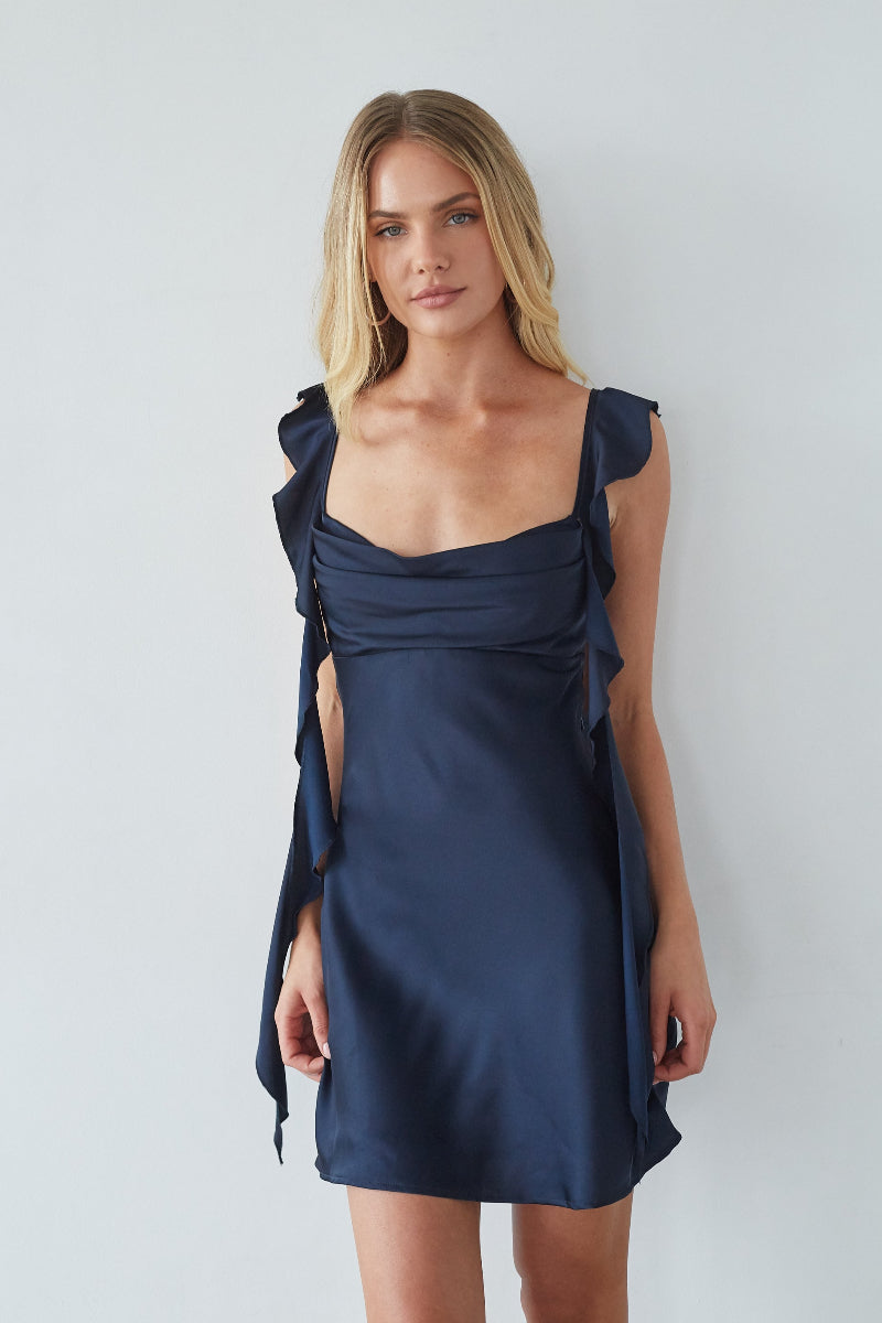 Scheana Ruffle Strap Mini Dress