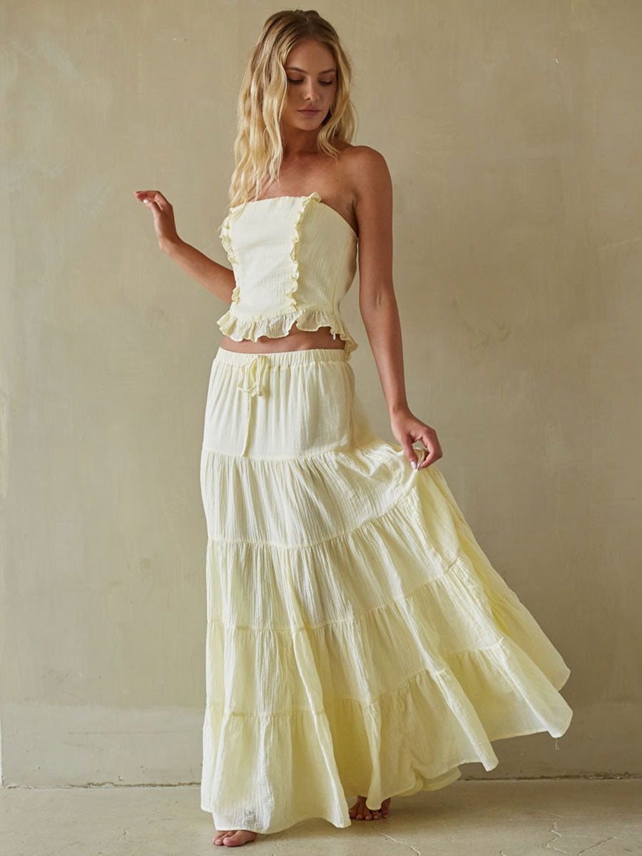 Simona Tiered Maxi Skirt