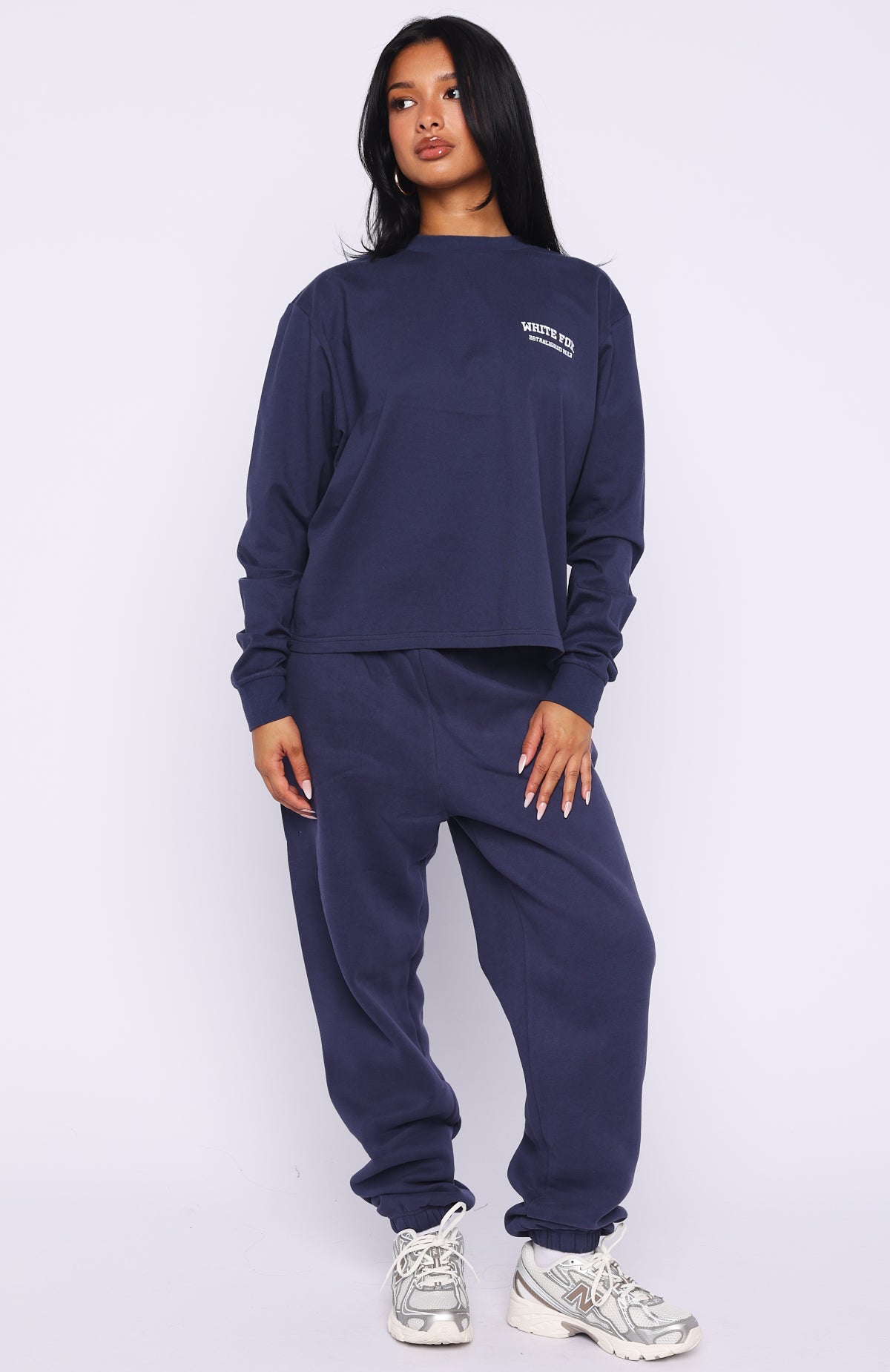 Can't Miss It Long Sleeve Tee Navy