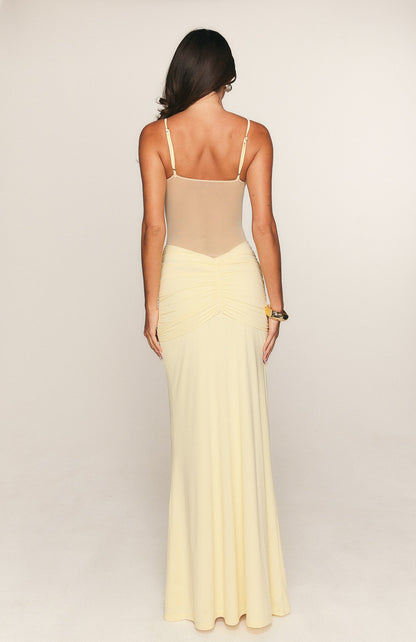 Confetti Skies Maxi Dress Lemon