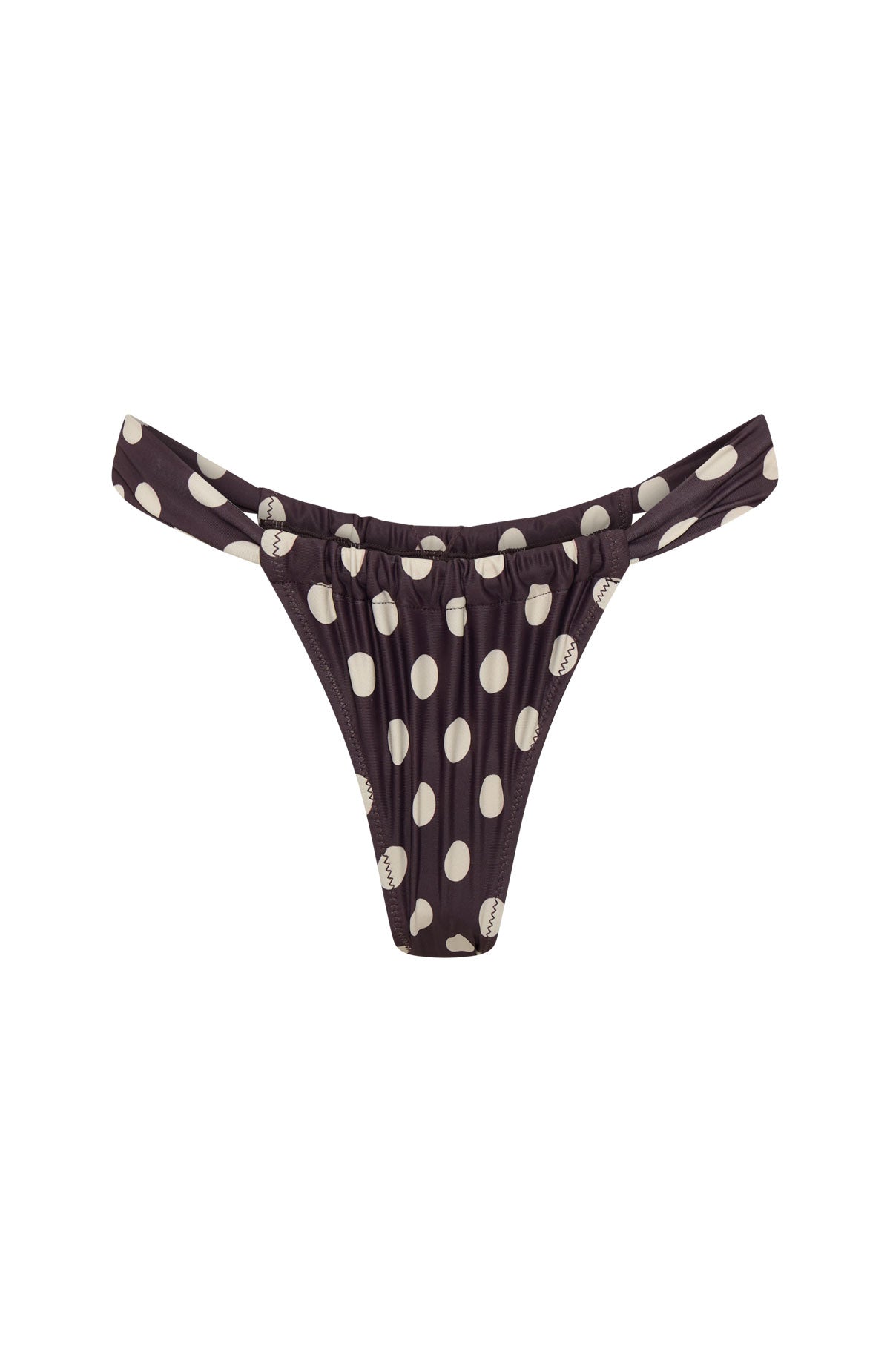 Huskisson Bottoms Choc/Cream Polka Dot