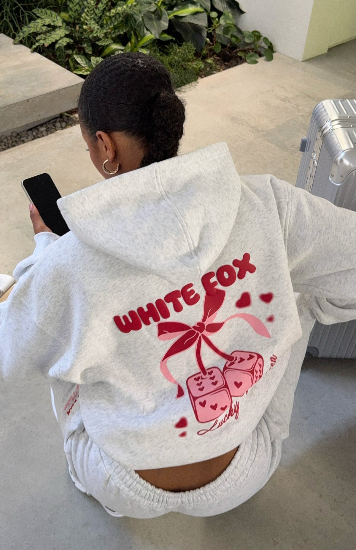 Lucky Thirteen Cheyenne Oversized Hoodie Grey Marle