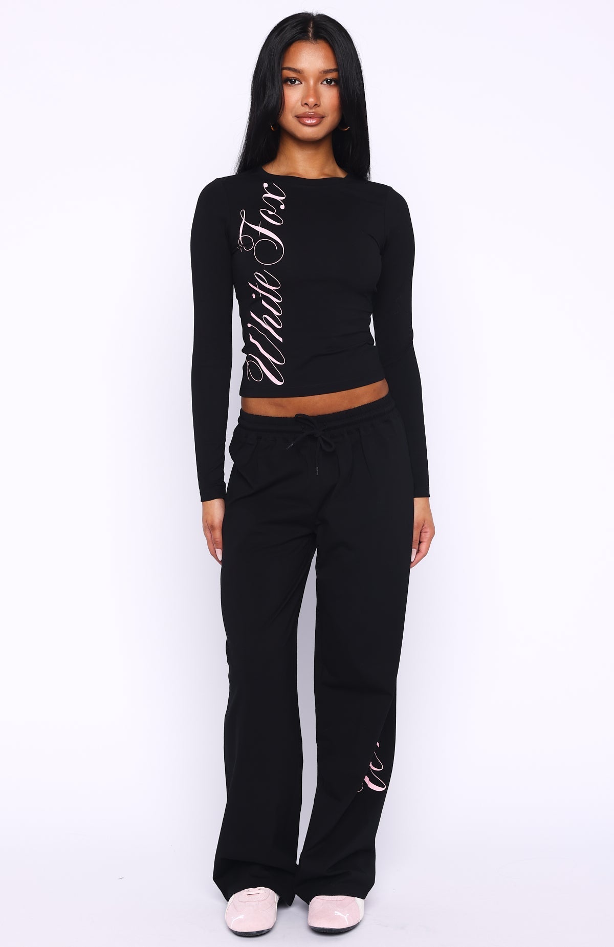 Luxurious Girl Track Pants Black