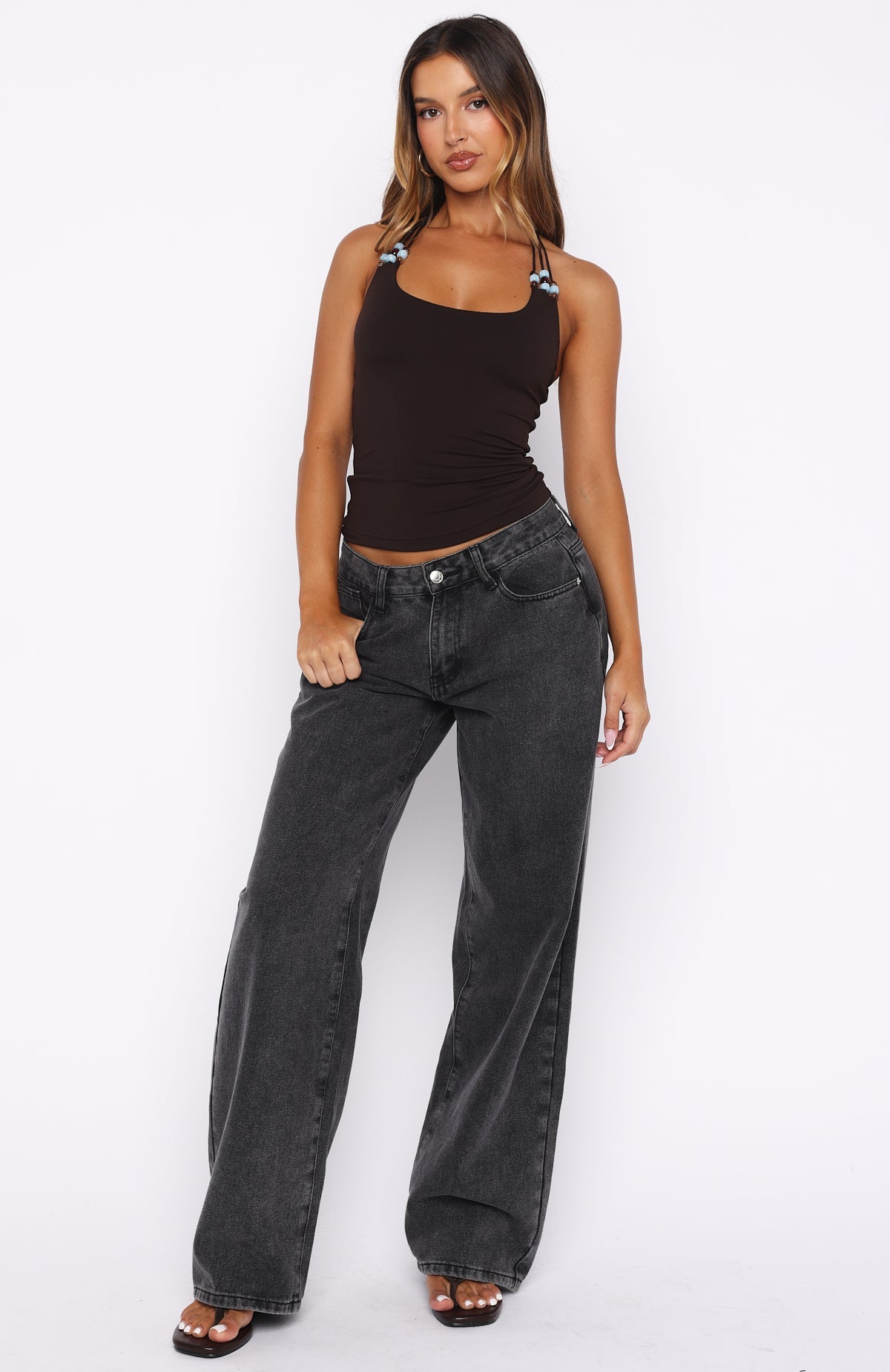 She's Got You Halter Top Chocolate