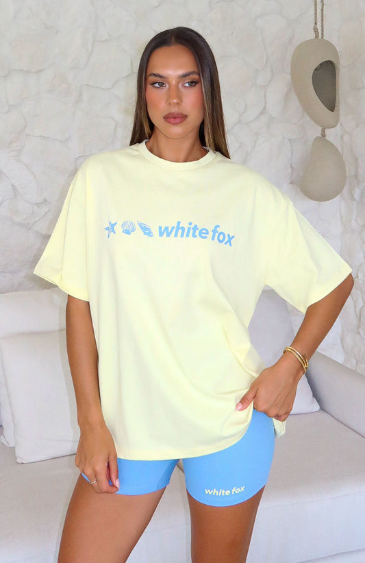 Tropic Rush Oversized Tee Lemon