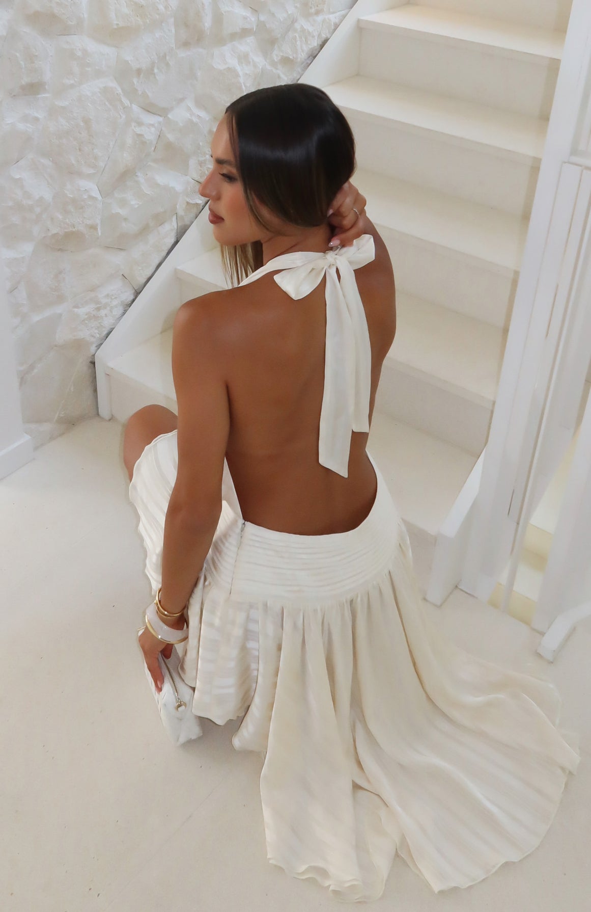 What I'm Searching For Mini Dress Cream