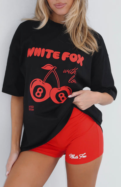 With Love In The Moment Oversized Tee Black