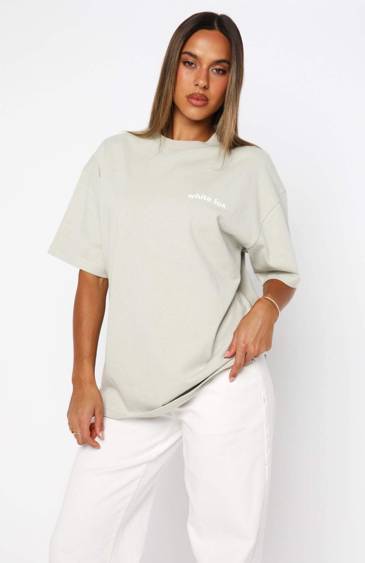 No Mercy Oversized Tee Sage